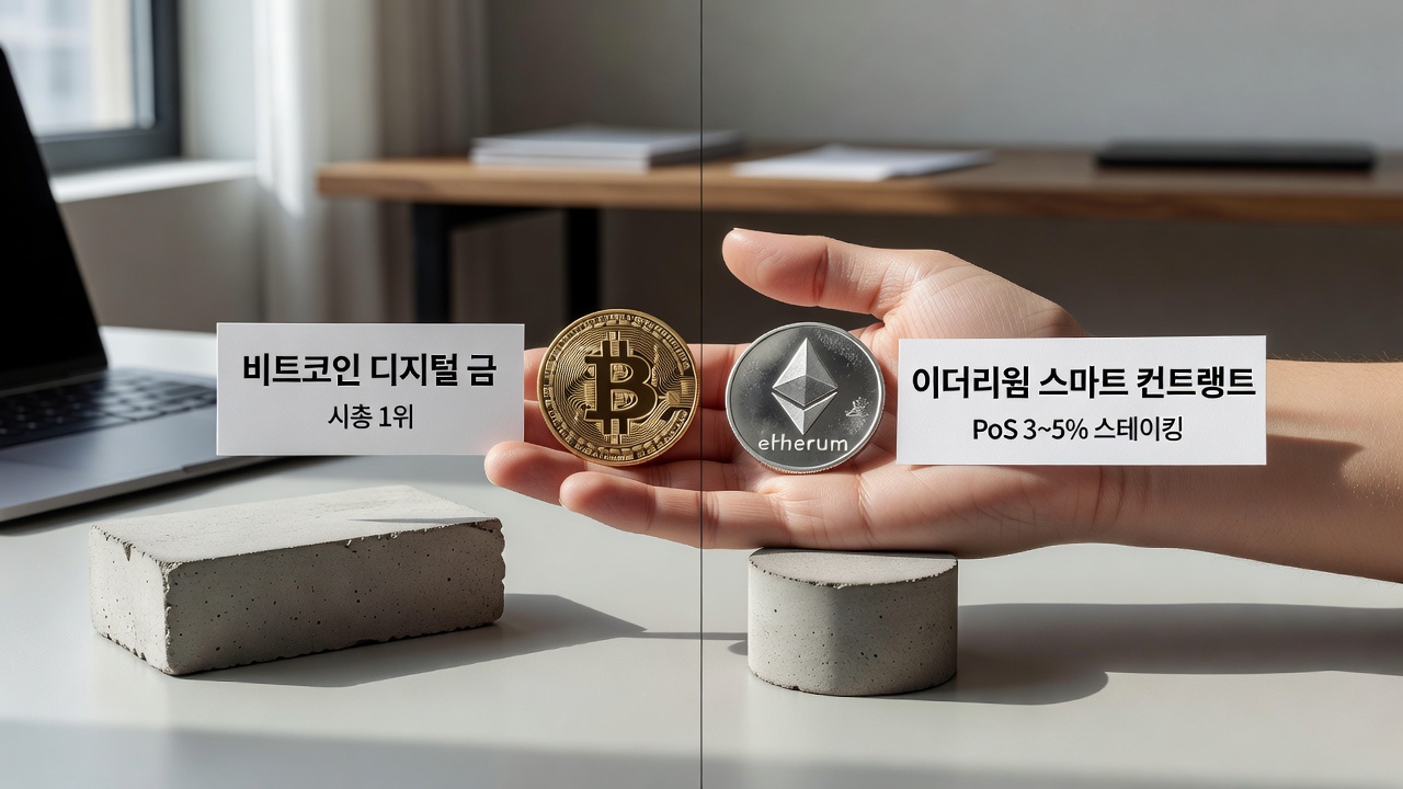 비트코인과 이더리움 투자 비교하기