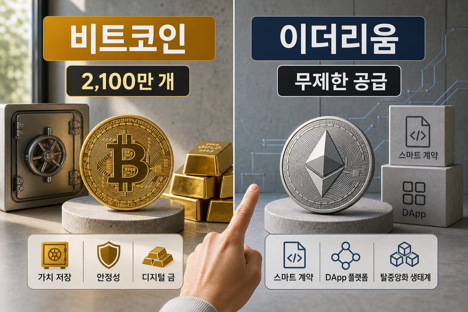 비트코인 이더리움 차이