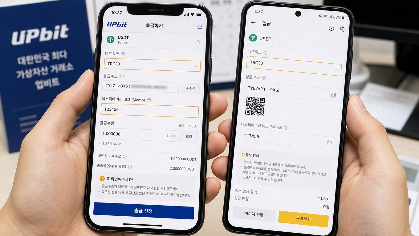 업비트 출금 다른 거래소로 보낼 때 확인할 점