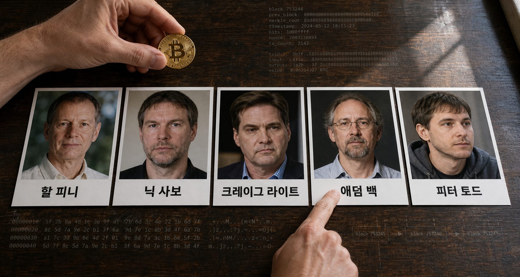 비트코인 창시자 정체, 사토시 나카모토 후보 5인 비교와 이론의 신뢰도