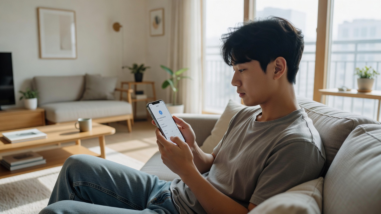 업비트 테더 출금 수수료가 무료인지 실시간으로 확인하는 모습