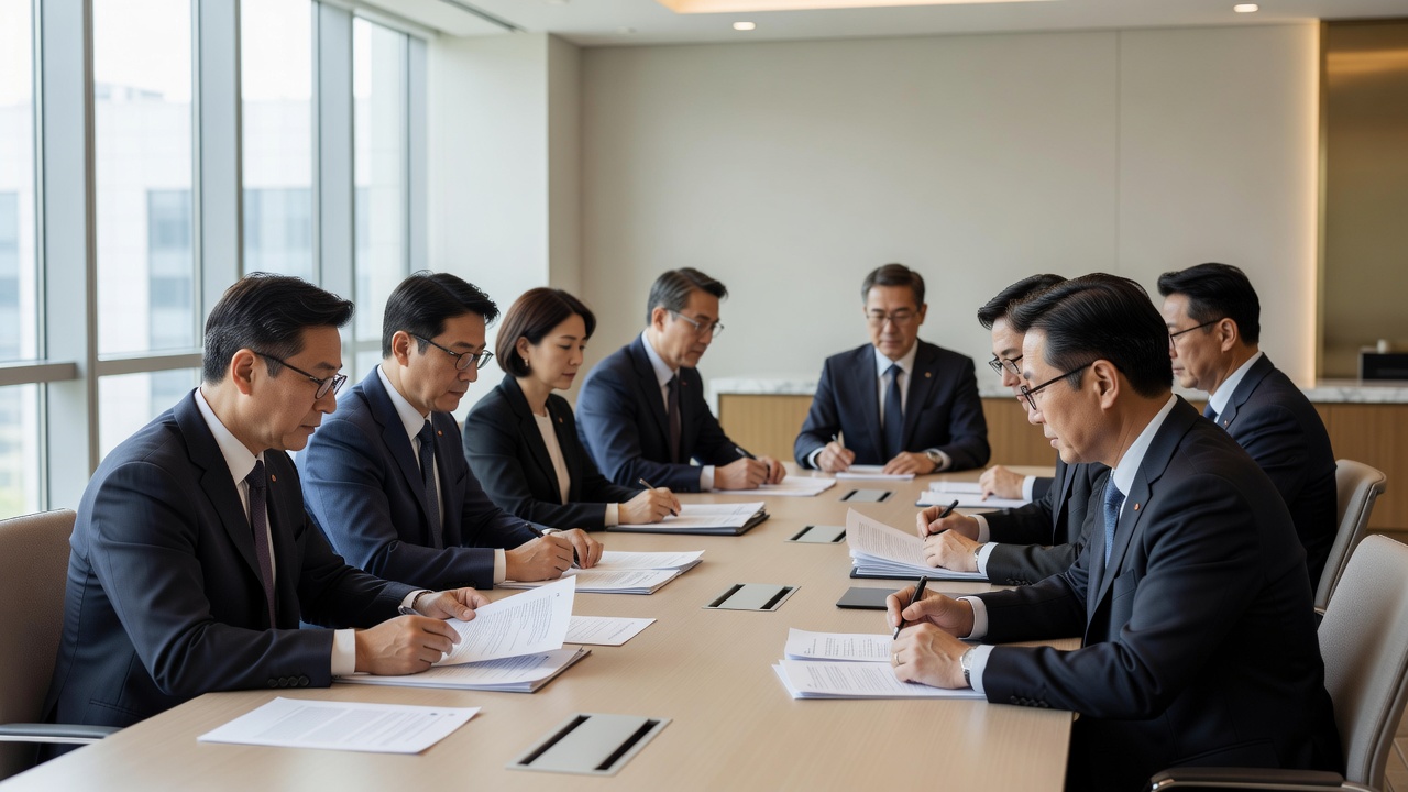 가상자산 과세 유예 배경을 설명하는 정책 논의 장면