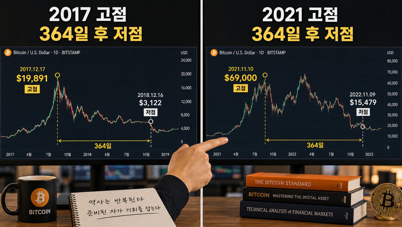 비트코인 사이클 날짜 반복 패턴과 조정 규칙