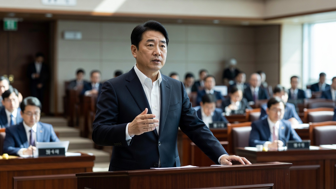 비트코인 민병덕 ETF 법안 발의 배경을 담은 국회 장면